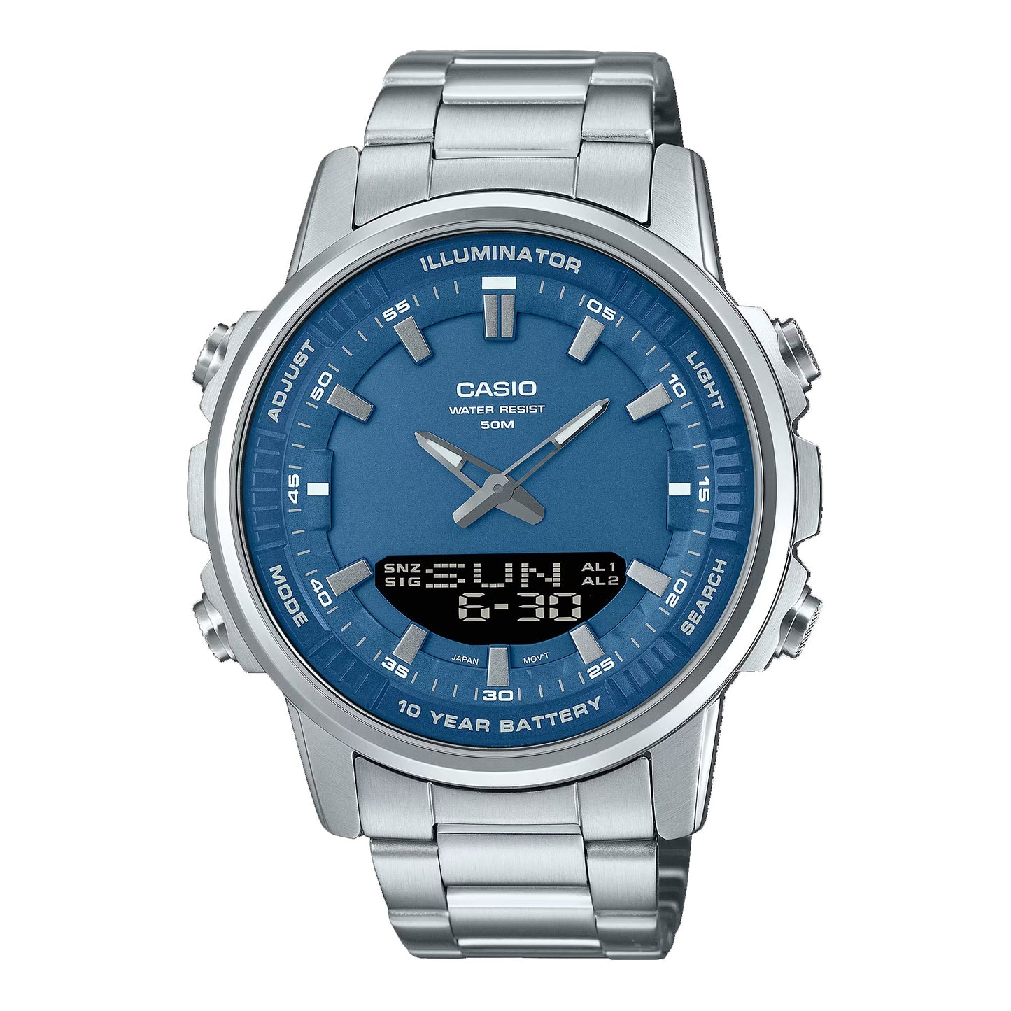 Casio Silver Stainless Steel Men’s Wrist Watch.