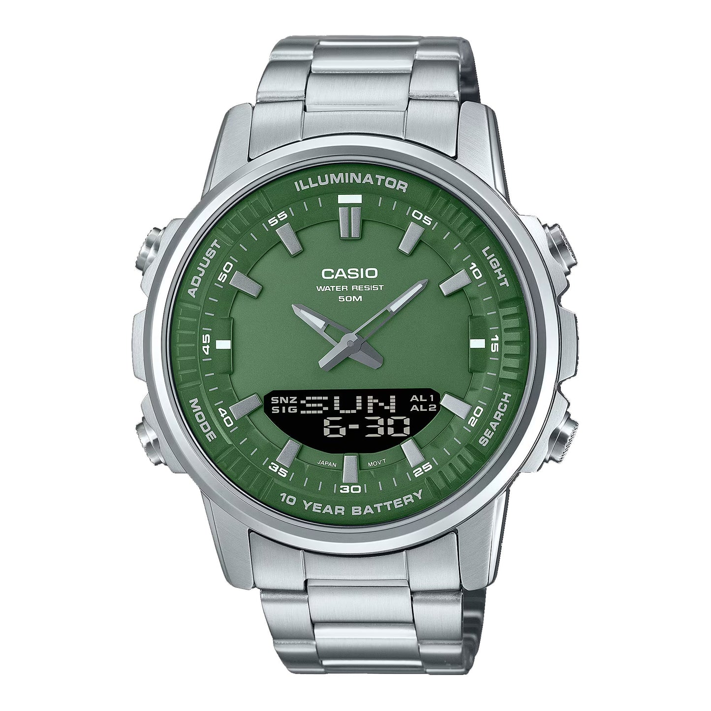 Casio Silver Stainless Steel Men’s Wrist Watch.