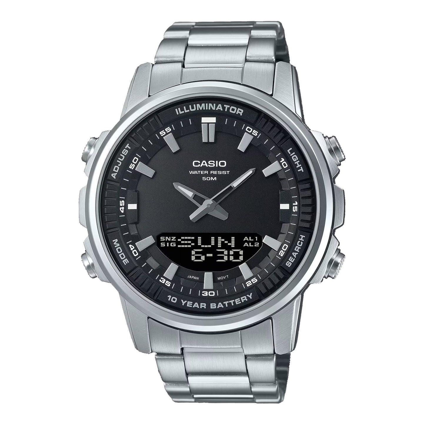 Casio Silver Stainless Steel Men’s Wrist Watch.