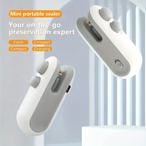2-IN-1 Portable Mini Bag Heat Sealer With Cutter And Magnet
